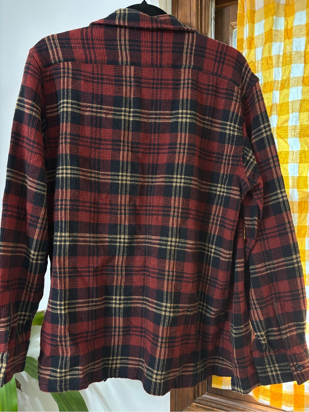 Woolrich Red and Black Plaid Wool Shirt Jacket - Picture 4 of 4